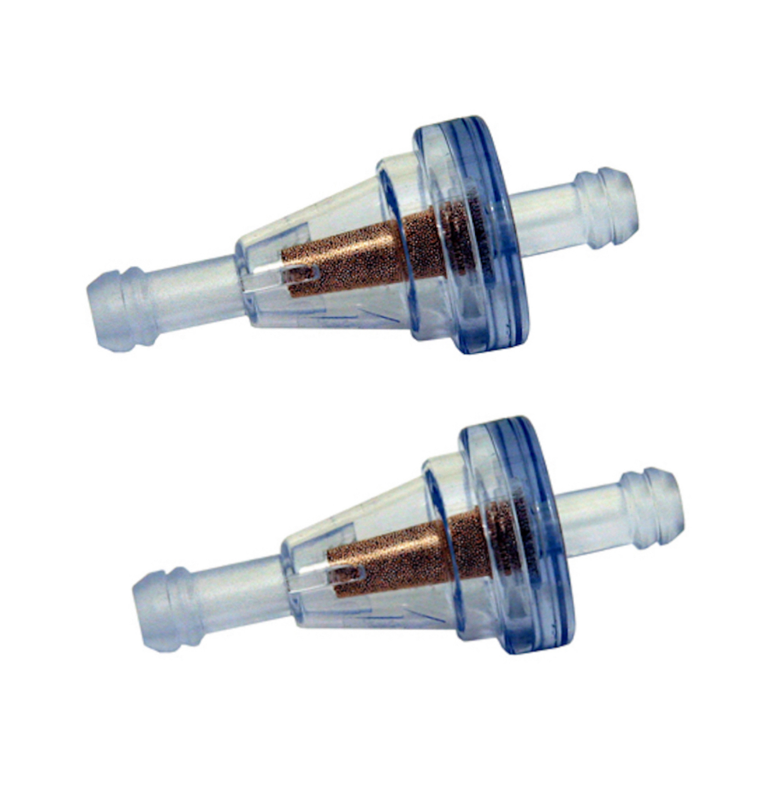 Outlaw Racing Clear Inline Gas Fuel Filters Motorcycle Scooter ATV 1/4" (2 Pack)