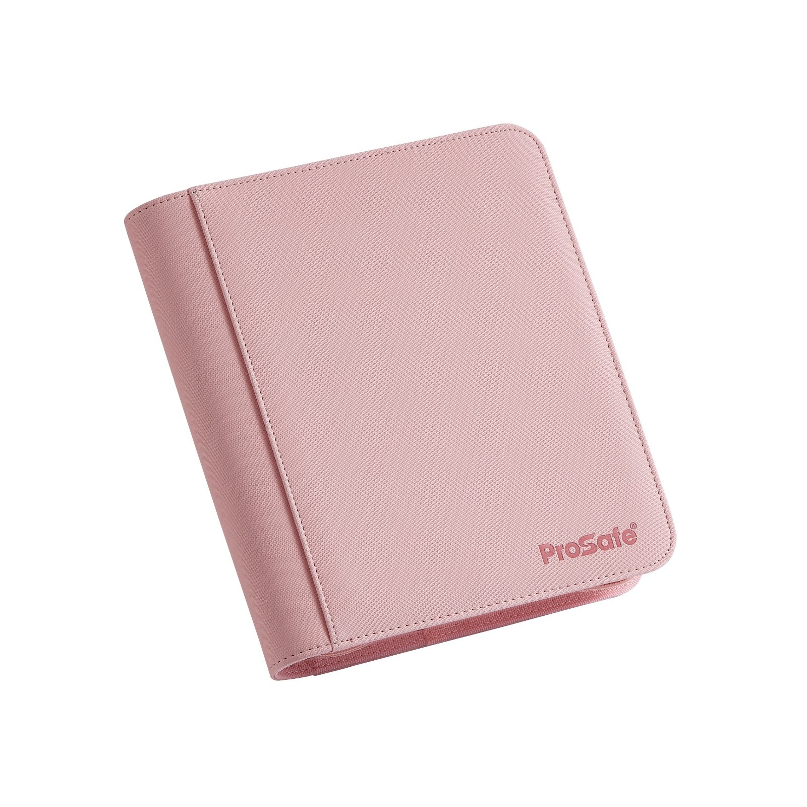 Pro Safe 4-Pocket Zippered PRO-Binder Album pink to hold TOP LOADERS- Free Ship