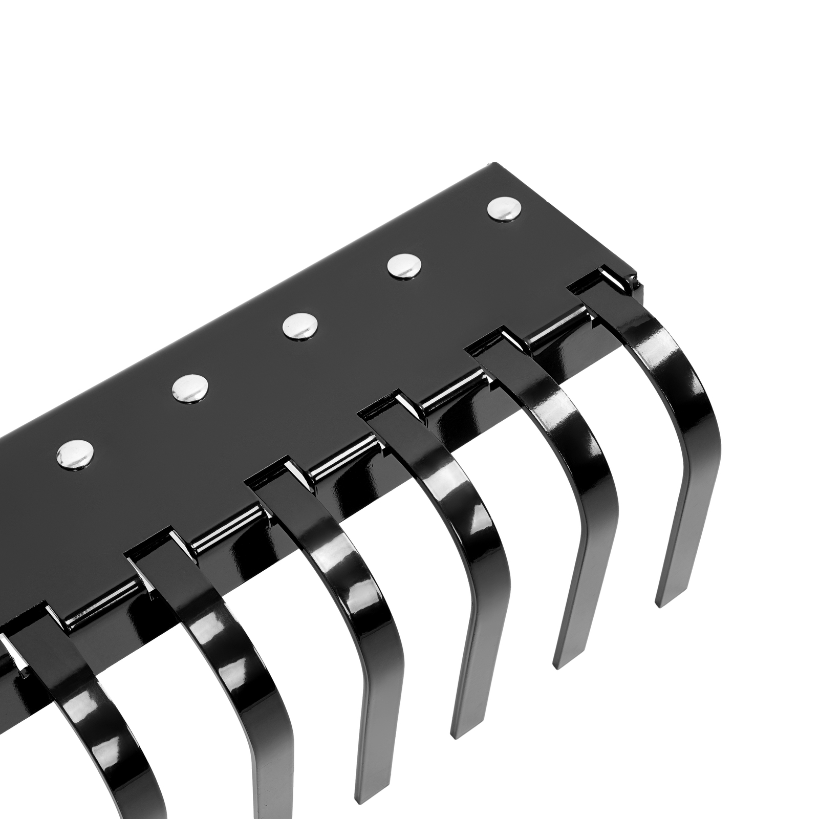 For Category-0 Tractor Hookup 5 FT Black 3-Point Landscape Rake Grass Comb