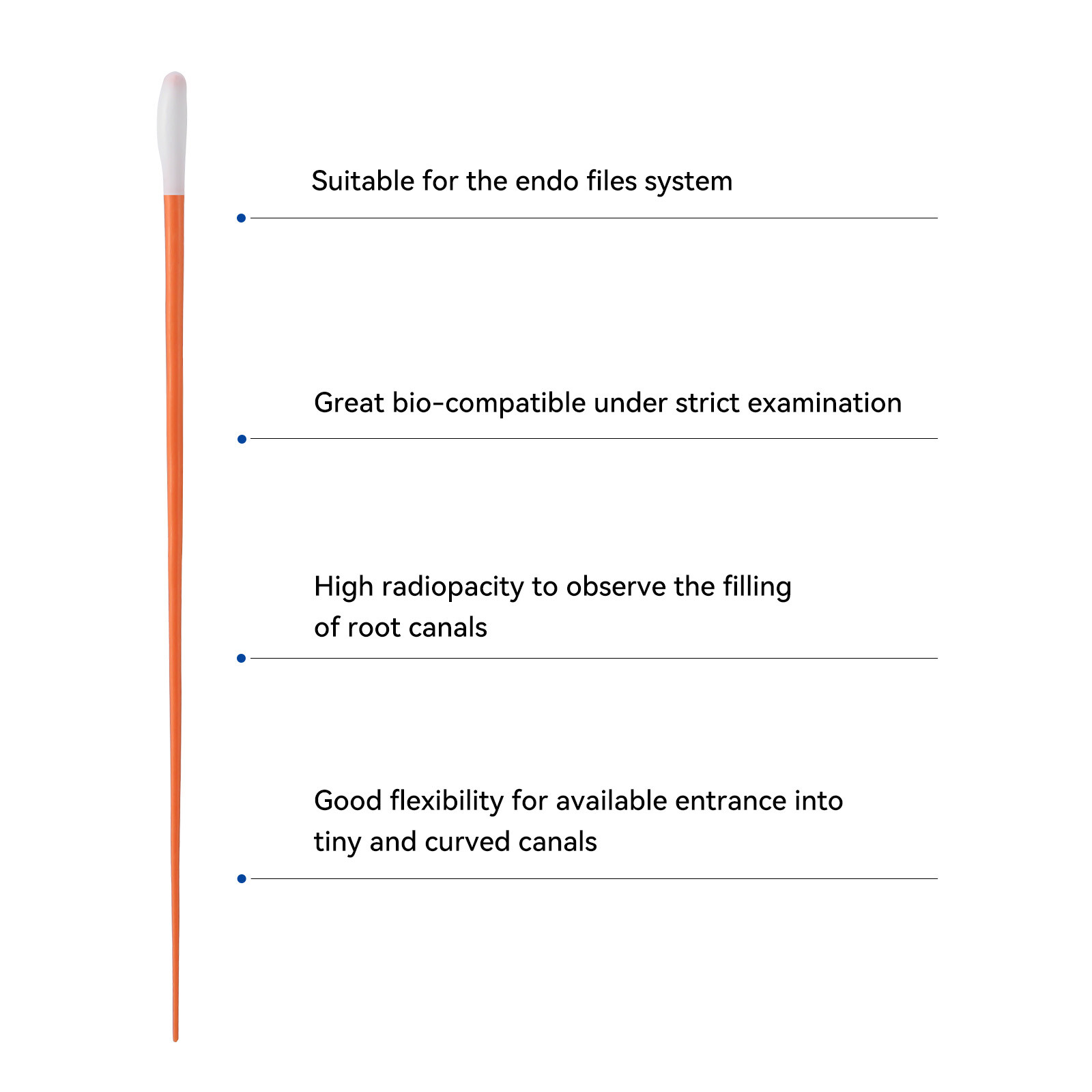 JMU Dental Gutta Percha Points Absorbent Paper Points Endodontic Root Canal