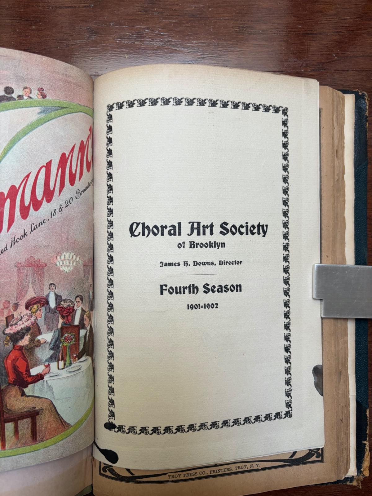 ANTIQUE THEATRE PROGRAMS 1901-1905 - 45 BOUND IN A BOOK MANY THEATRES BARRYMORE