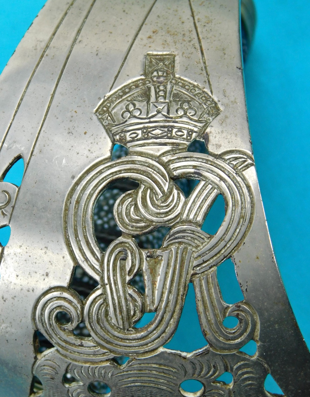 Antique British English WW1 Model 1897 Officer's Sword w/ Scabbard