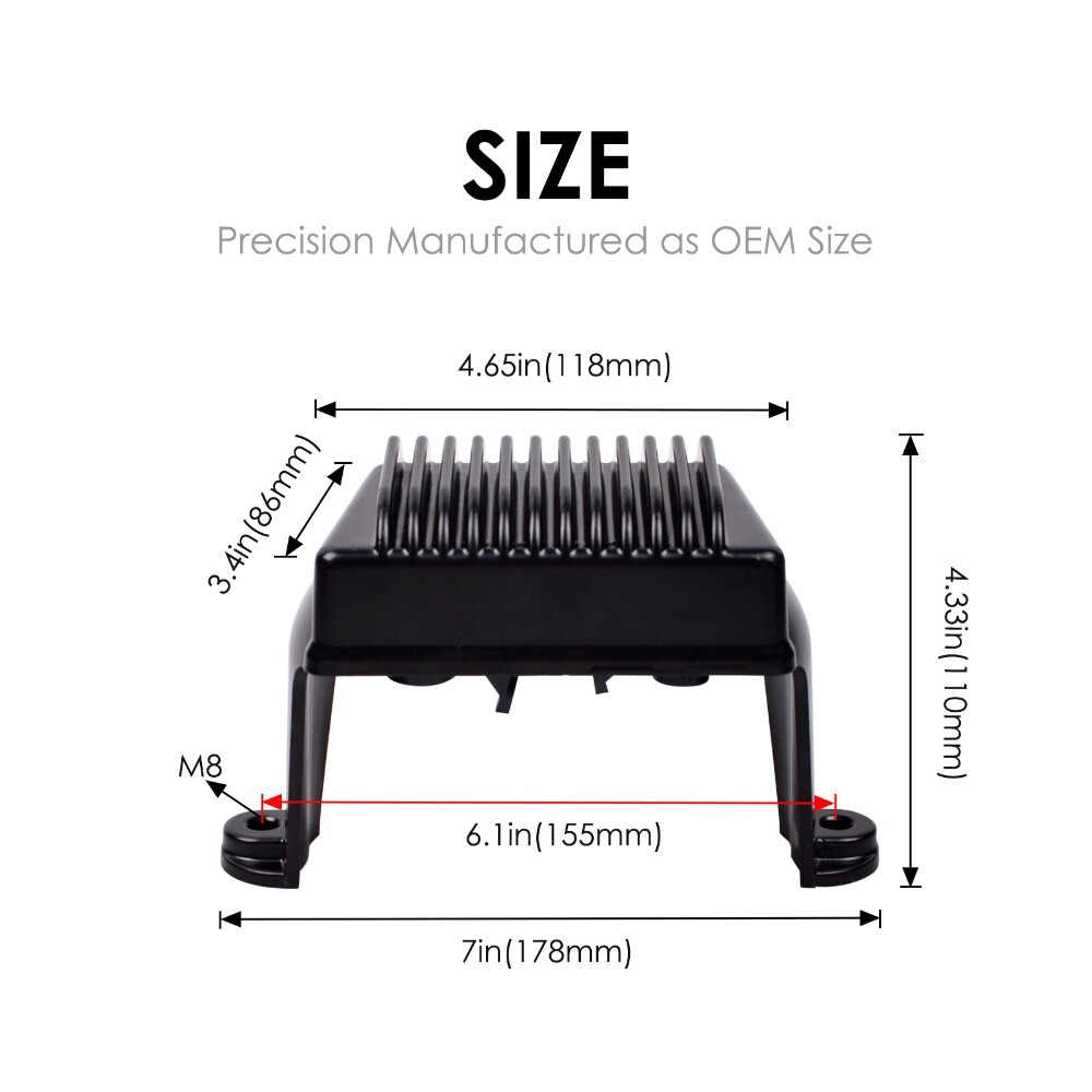 Black Voltage Regulator Rectifier For Harley FLHT FLHR Electra Glide 74505-06