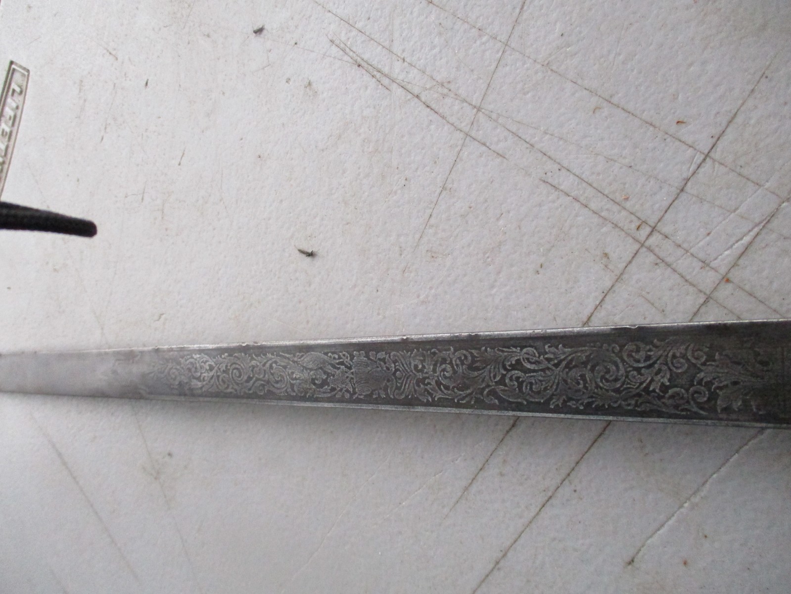 Imperial German M 1871 Cadet Bayonet with Blade Etchings