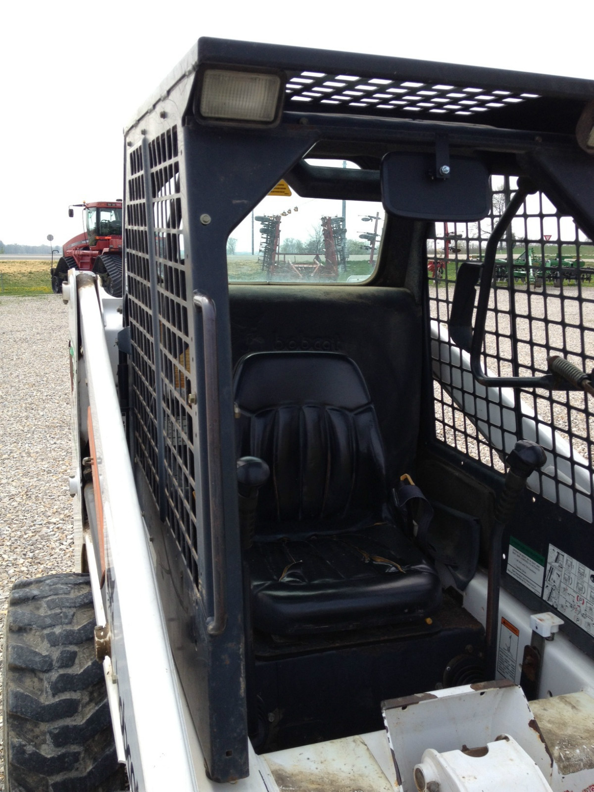 Universal Rearview Mirror for Skid Steer such as Case, Bobcat, Mustang, Cat....