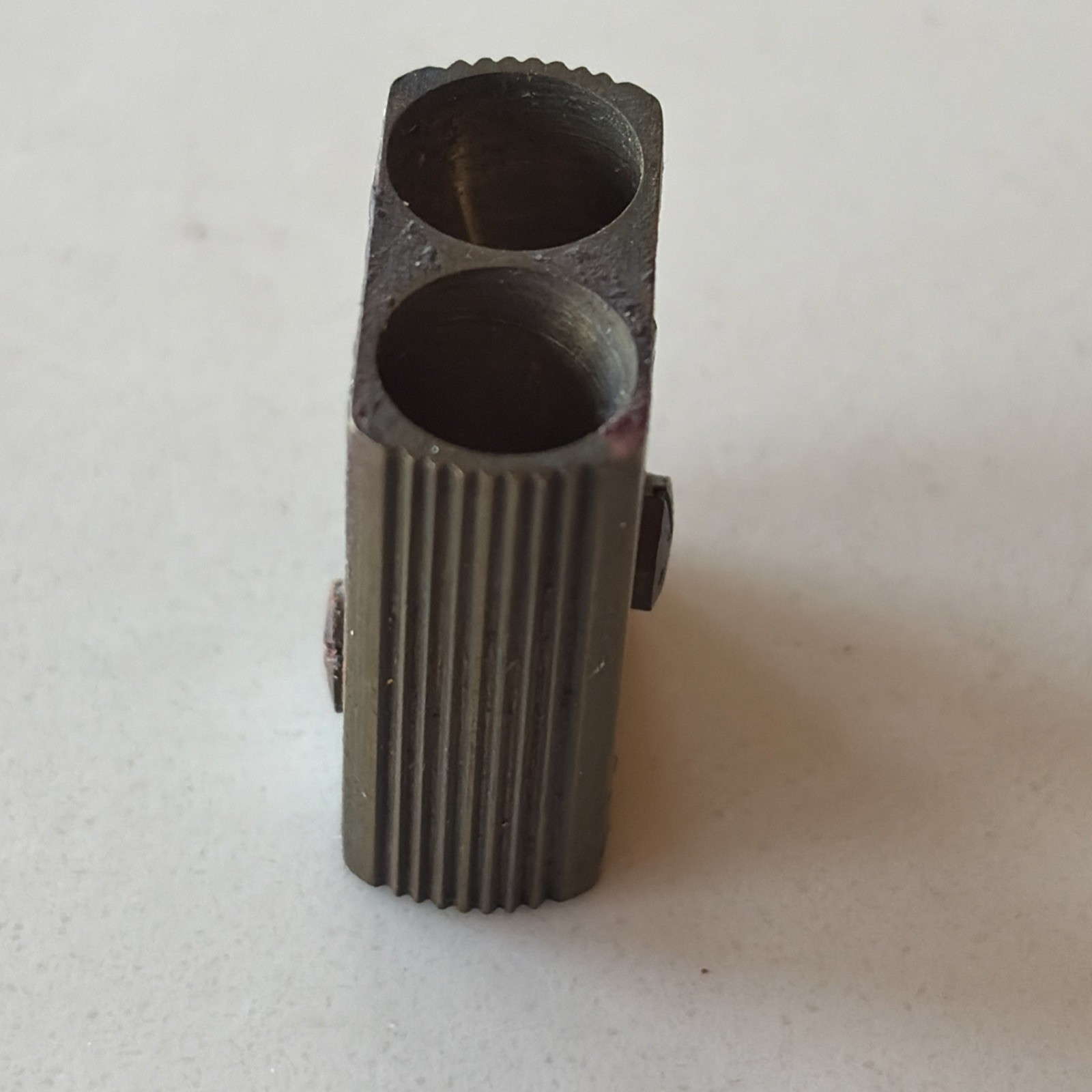 KOH-I-NOOR-BRASS Pencil Sharpener W/ Leather Case -Made GERMANY “Tutior Juwel”