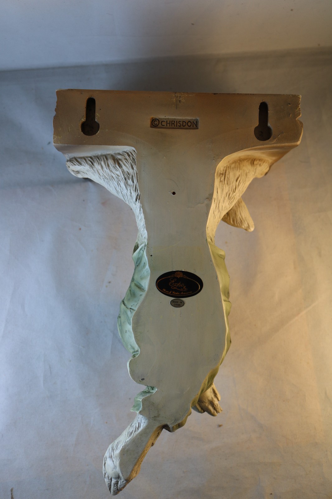 Vintage CHRISDON Rabbit Handstand on Books Figurine Whimsical Bunny Shelf Sitter