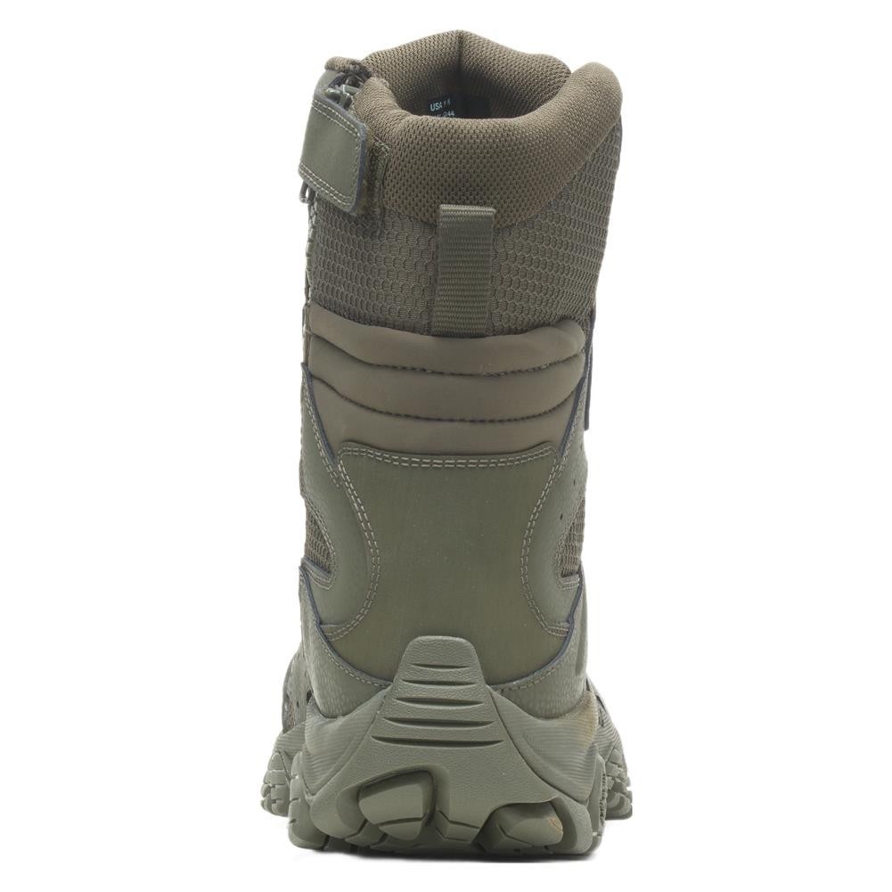 Merrell Men's Moab 3 8" Tactical Zip Waterproof Olive Boot