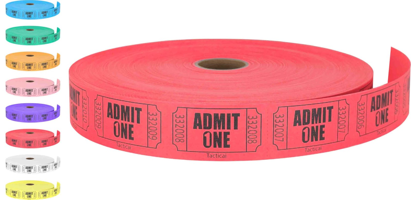 Admit One Single Roll Raffle Tickets 2000 per Roll for Events Fundraisers
