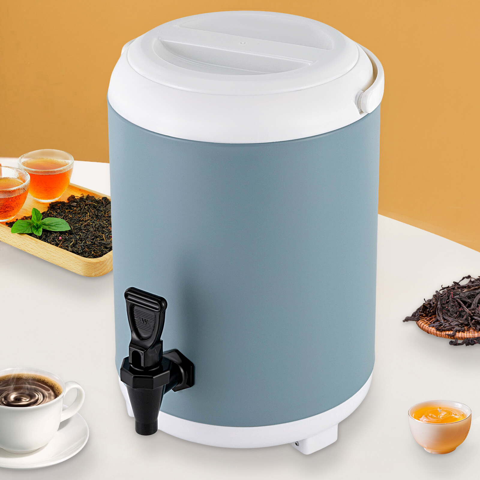 8L/1.9 Gallons Insulated Beverage Dispenser Thermal Hot & Cold Drink Dispenser