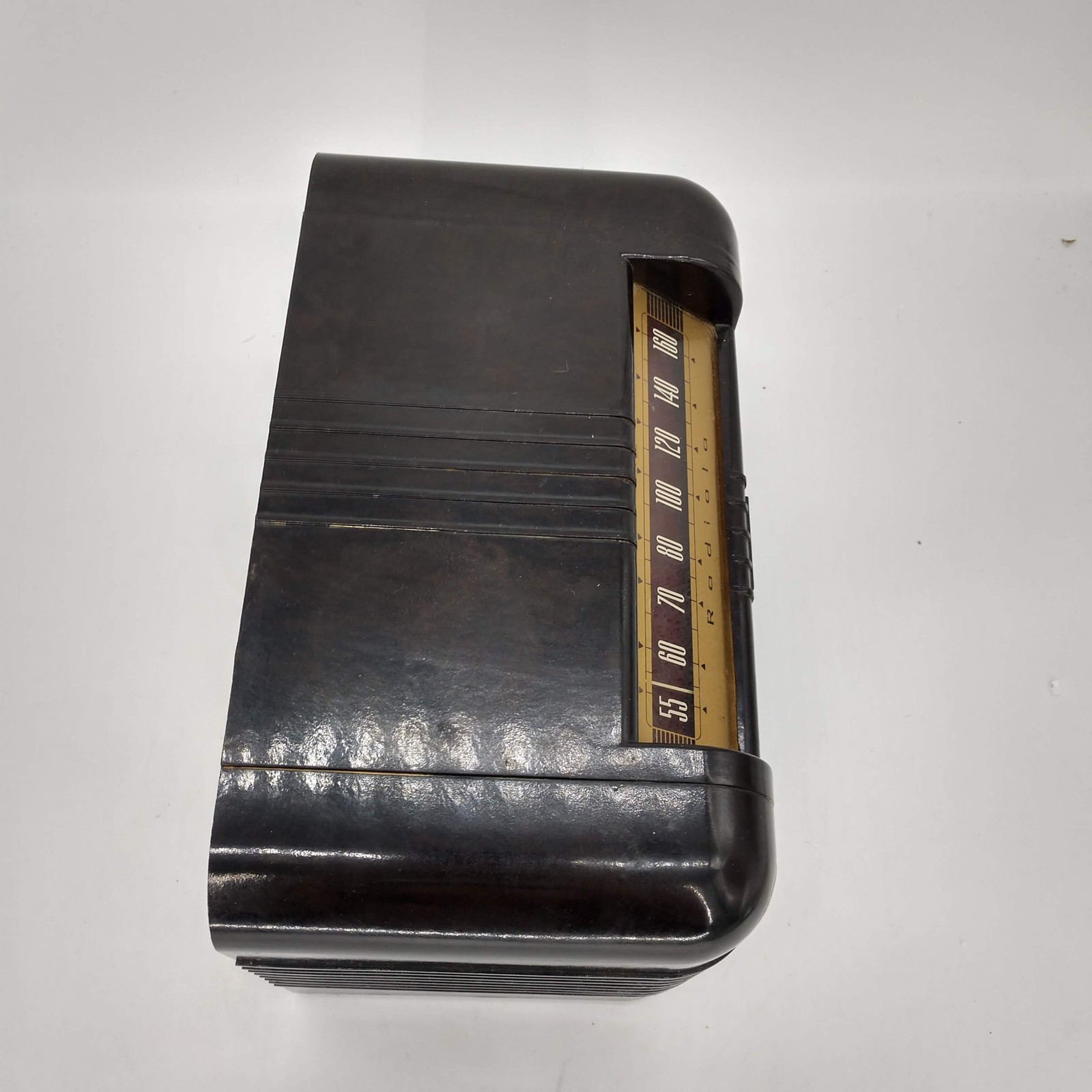 Vtg RCA Radiola 76X11 Tube Radio Brown Bakelite Art Deco Tabletop USA UNTESTED