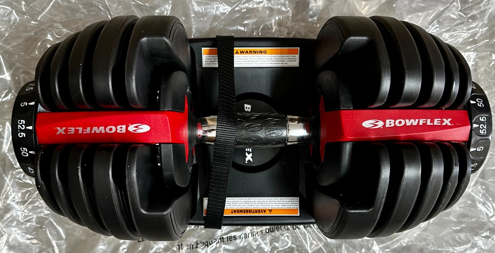 x1 Bowflex Selectech 552 Adjustable Single Dumbbell 5 - 52lbs READ