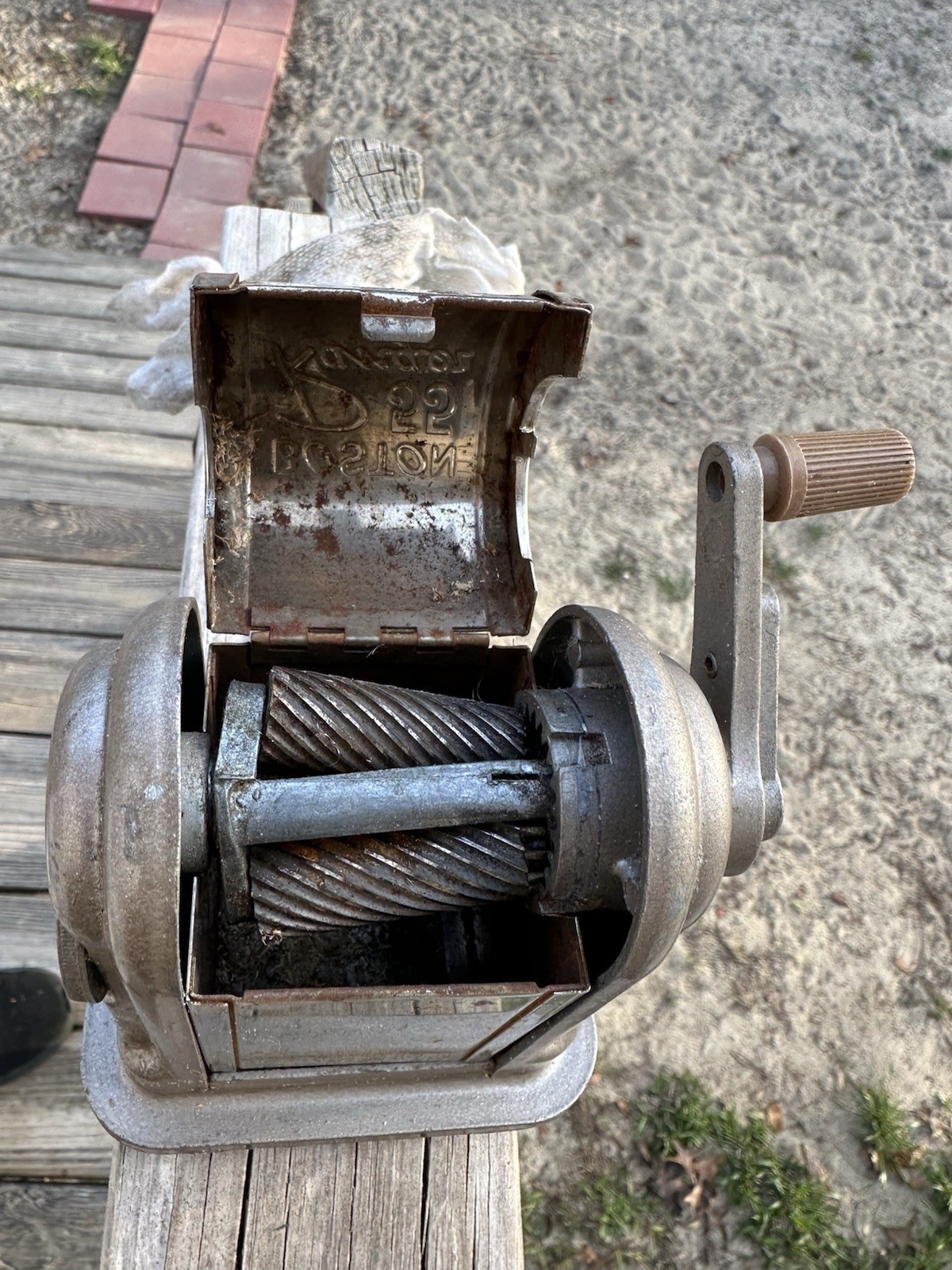 Vintage Boston Ranger 55 Pencil Sharpener 6 Hole 3 Points Mid-century