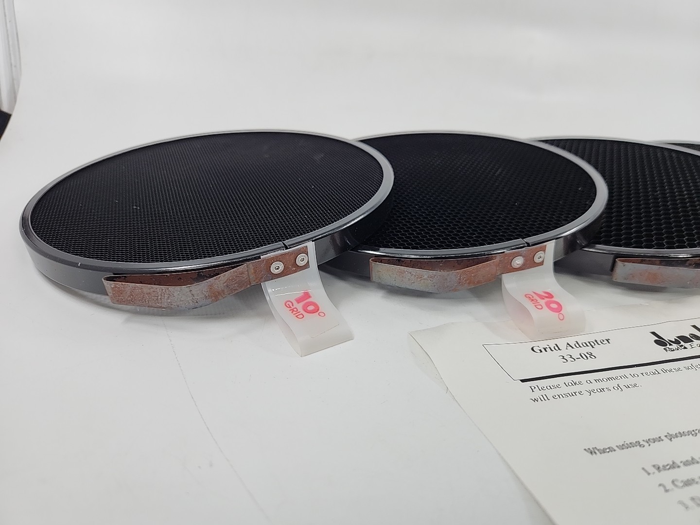 Dyna-Lite 33-07B Grid Spot Set 10° 20° 30° 40° for 33-08 & 40-GR7 7" Reflector