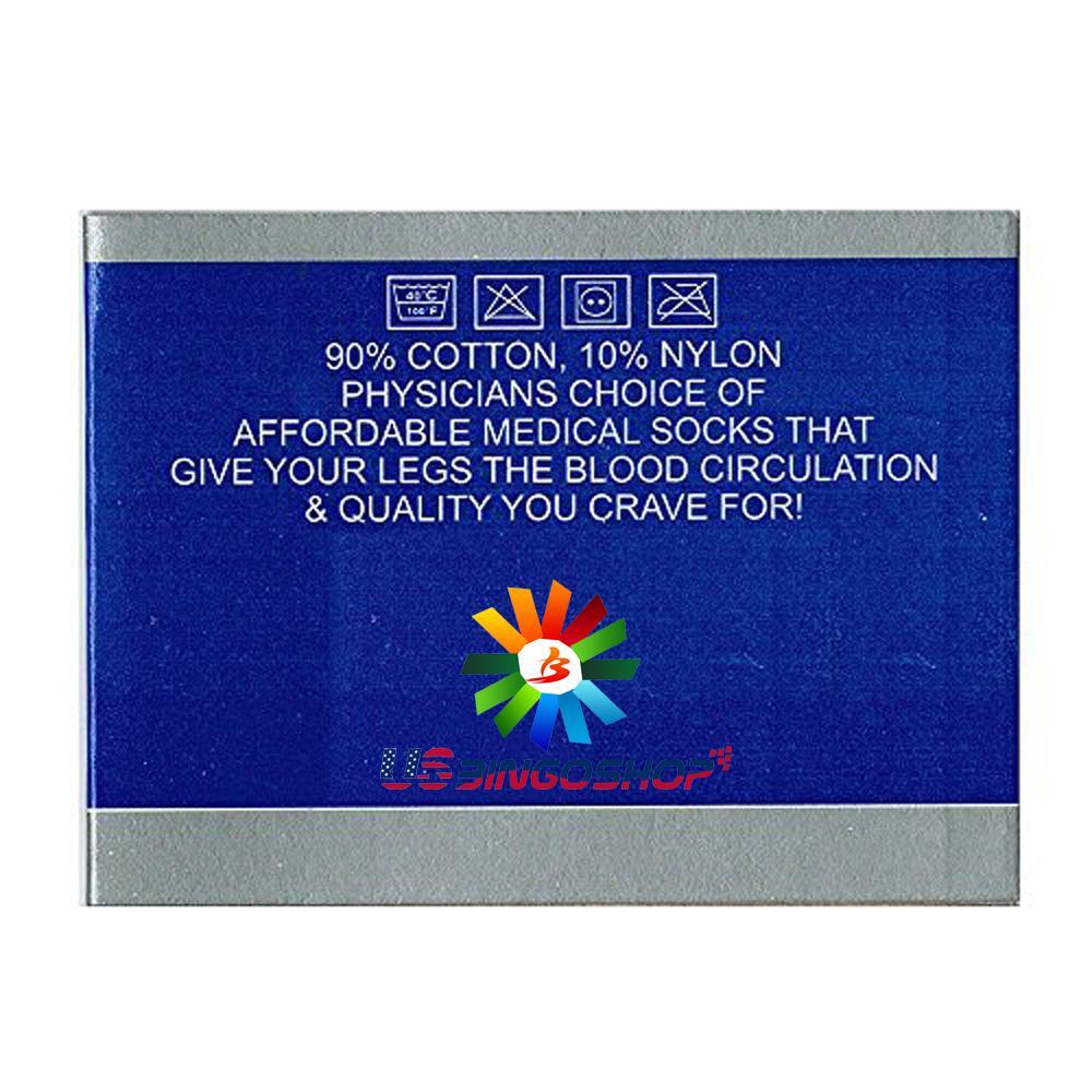 6 Pair Black Men Physicians Choice Loose Fit Diabetic Ankle Socks Cotton 10-13