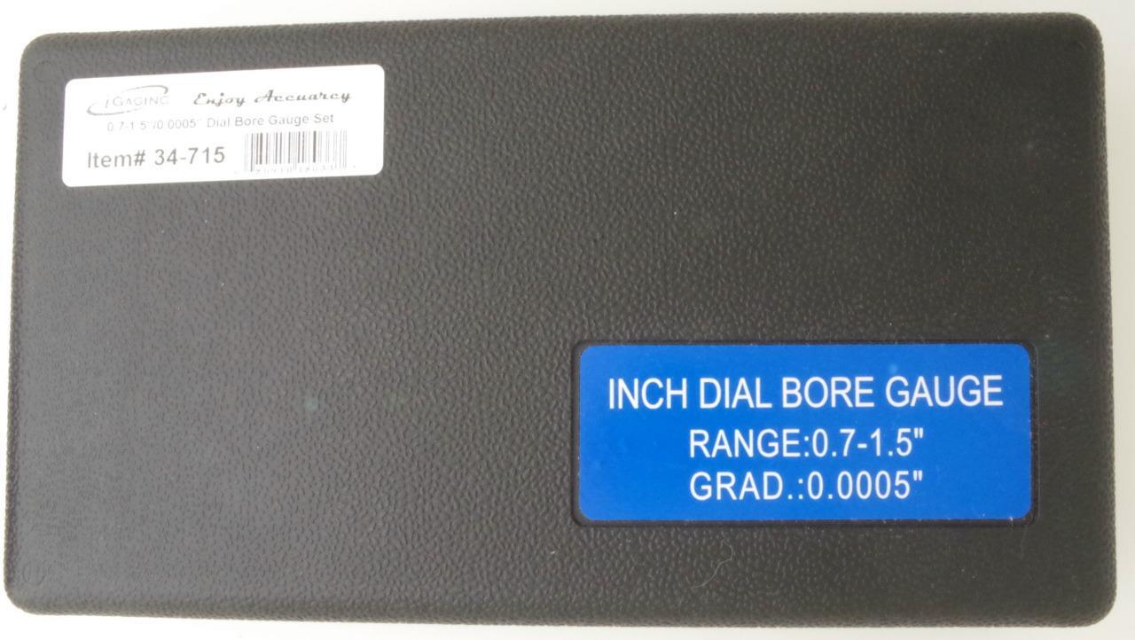 Gaging dial bore gage gauge .7-1.5" motor/engine cylinder hole measuring .0005"