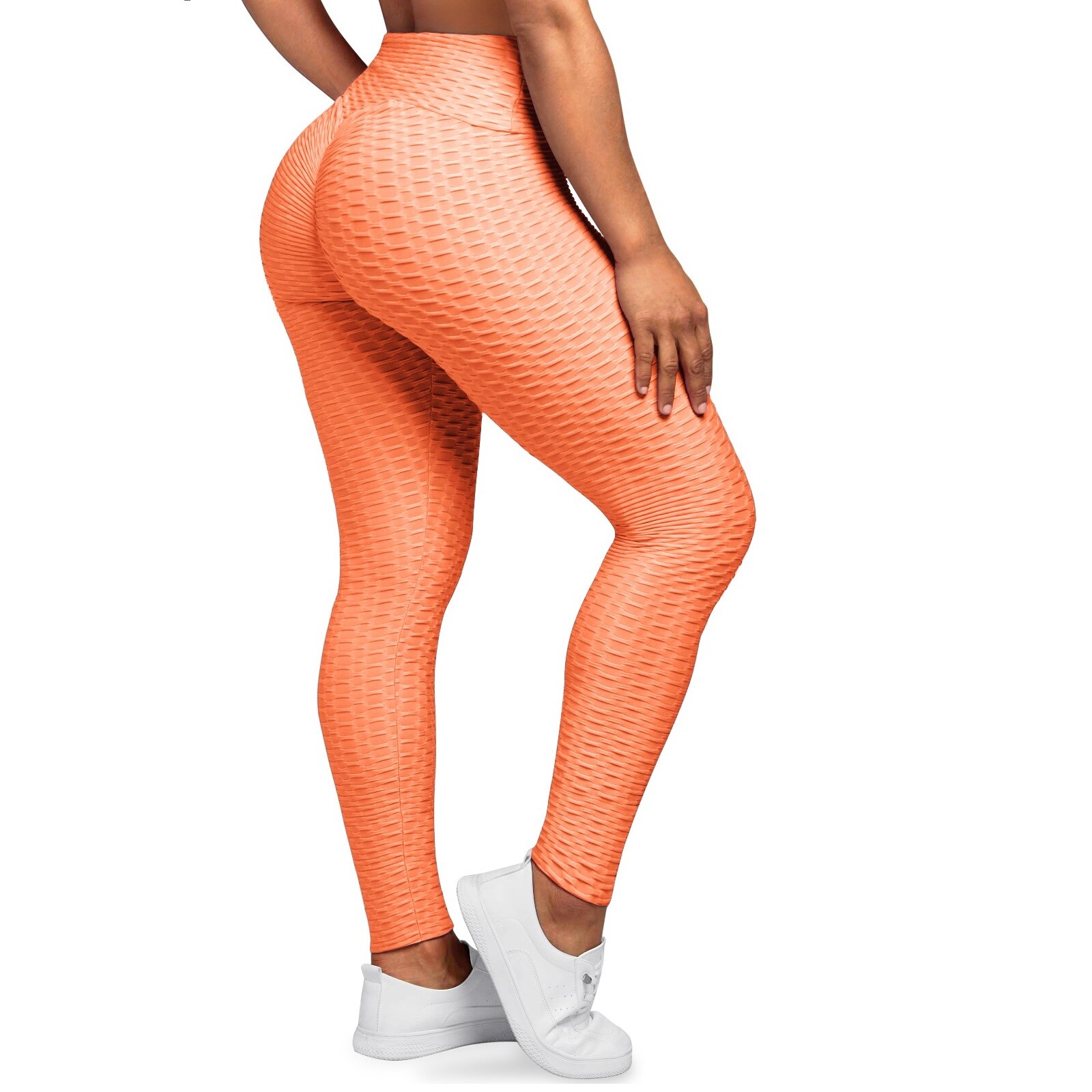 Women's Butt Lifting Textured High Waist Ruched Scrunch Yoga Workout leggings
