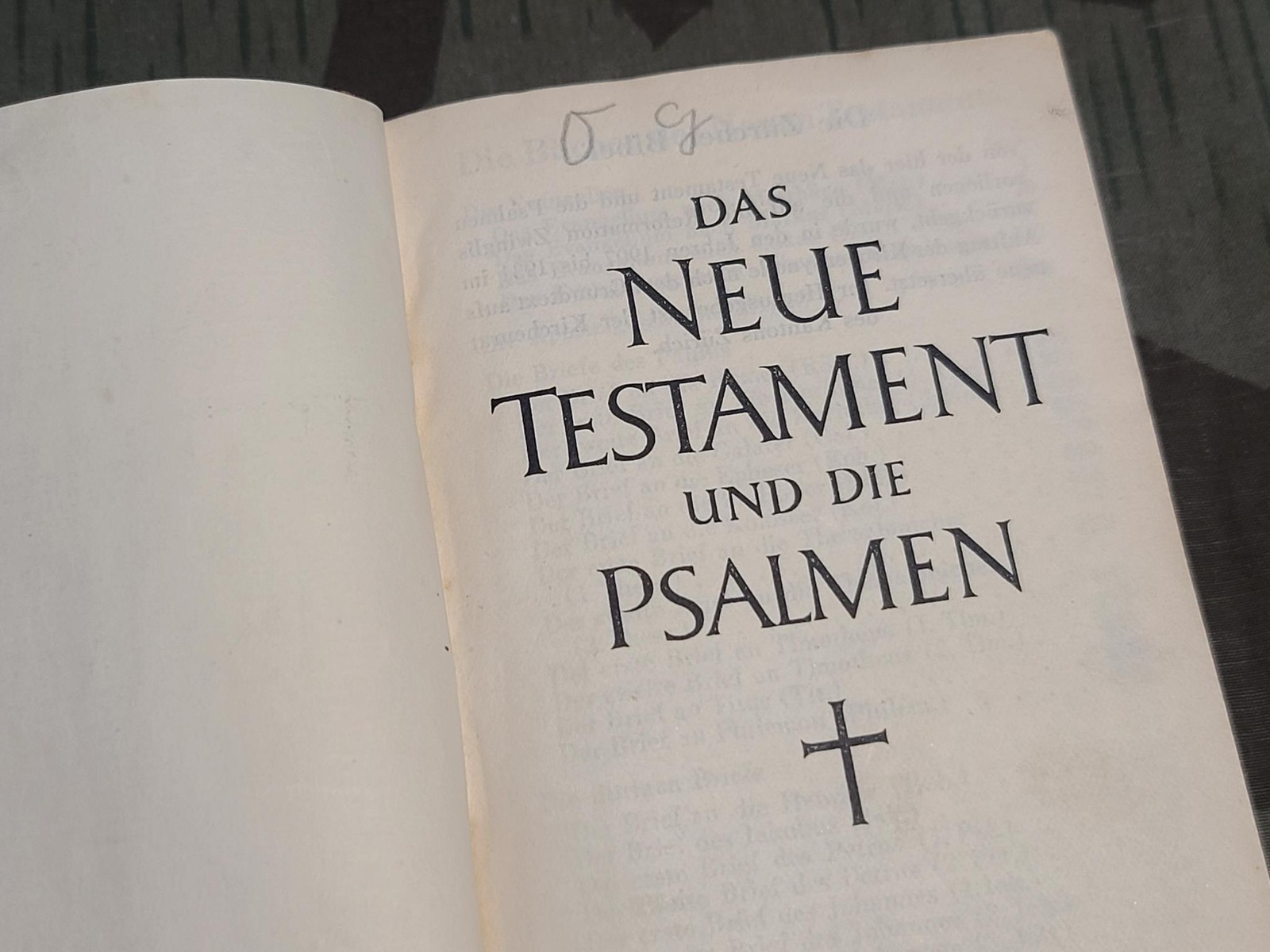 WWII New Testament Bible for German POWs 1942 PW Prisoner of War POW Camp Book