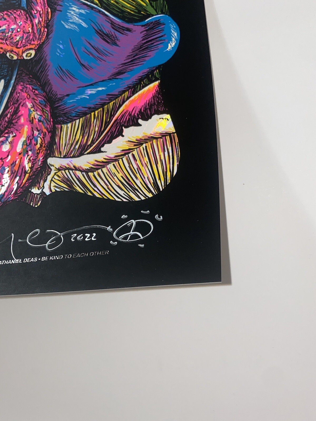 Dirty Heads Poster Lincoln NE 8/10/22 Silkscreen White Swirl Foil S/N Official