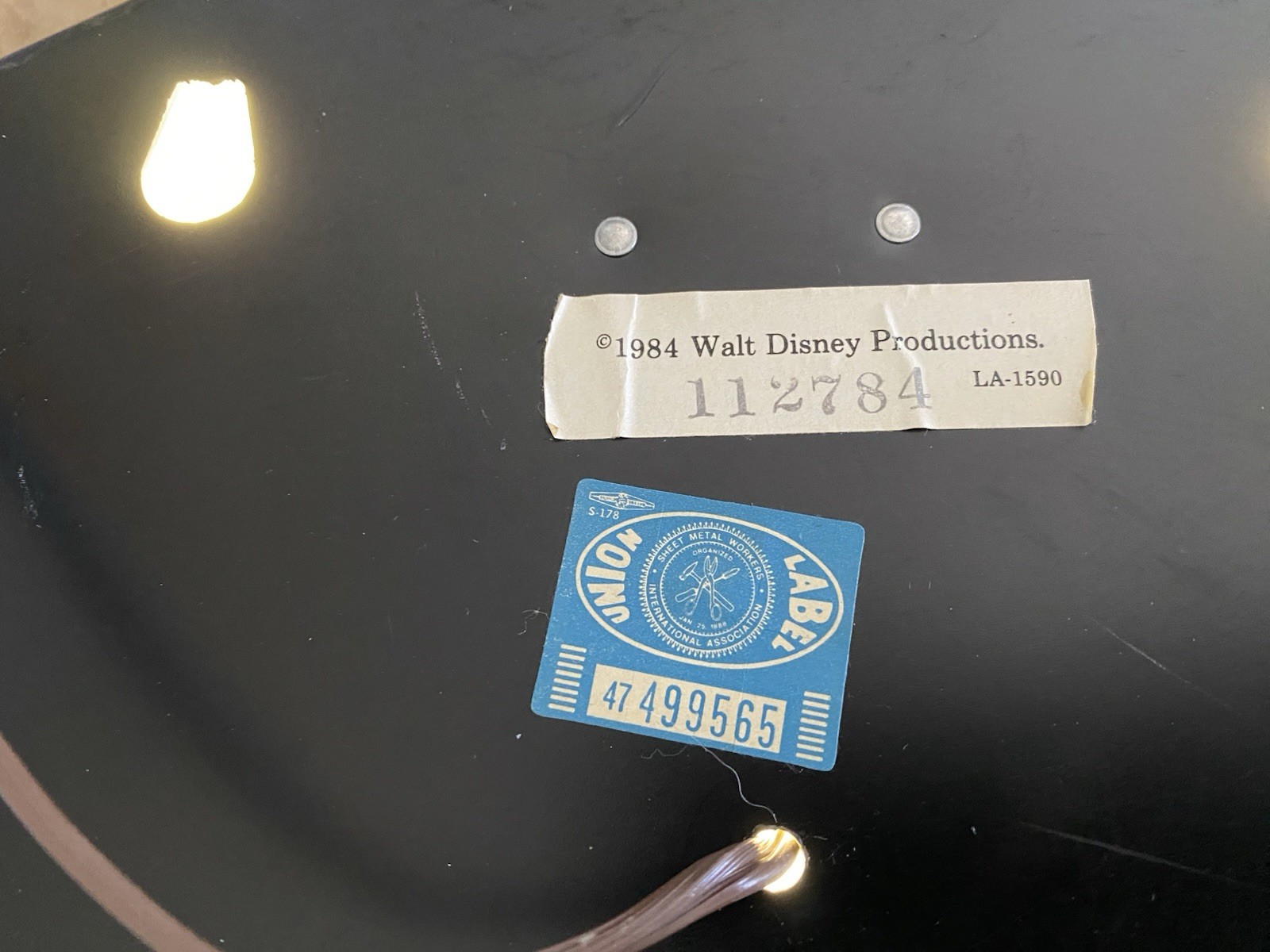 Walt Disney Black Diamond The Classics Home Video Display Light. 1984