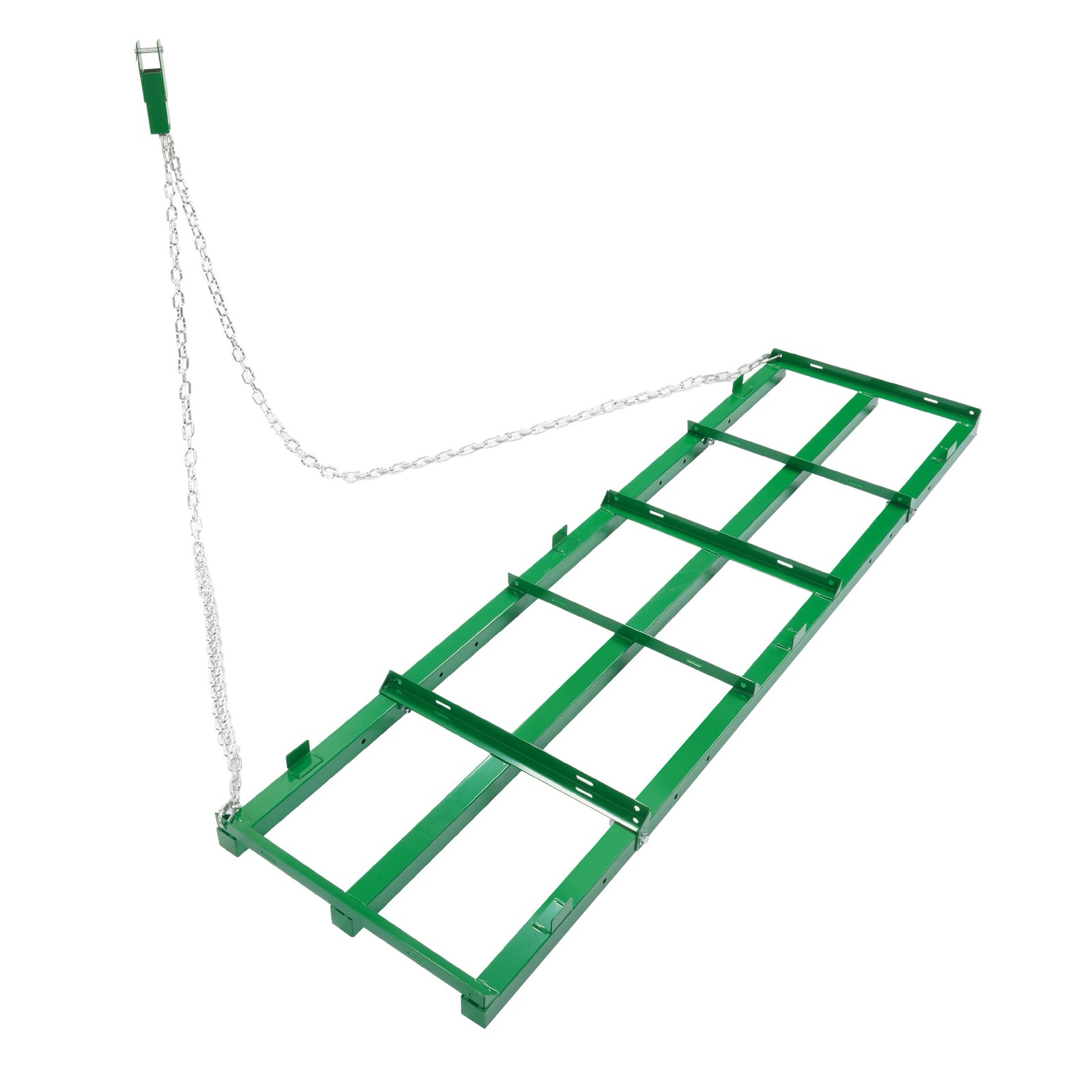 6 FT Yard Drag Harrow Grader Rake w/ 4 FT Chain For universal ATV/UTV/Tractor