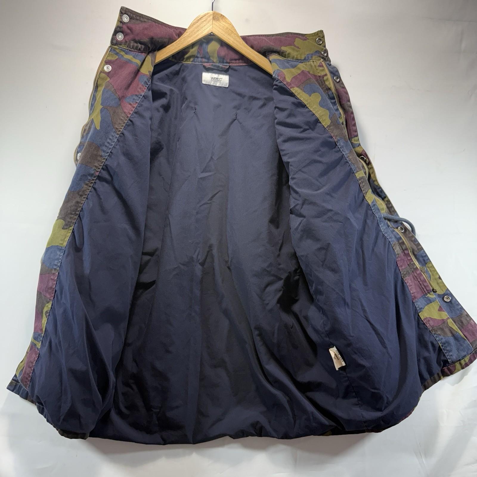 Belgian Jigsaw Field Jacket Puzzle Camo Coat Army Belgium WESC Mens Size XS