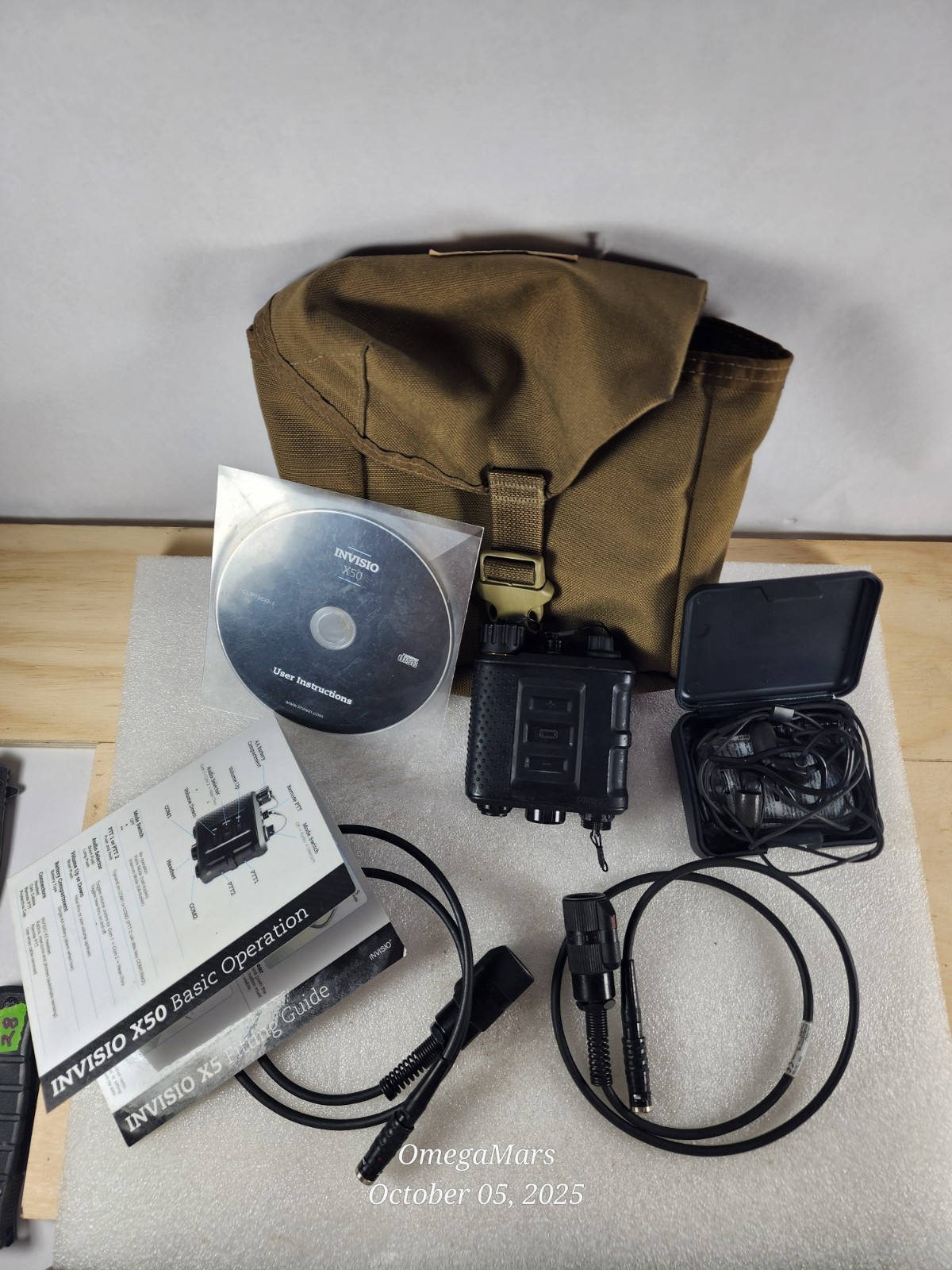 Invisio X50 TEA Dual Comm Digital Bone Conduction In-Ear Headset PTT Kit