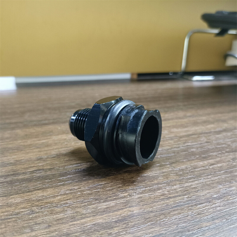 Billet Black Valve Cover Oil Cap w/ -10 AN Fitting for LSX LS1/LS6/LS2/LS3/LS7