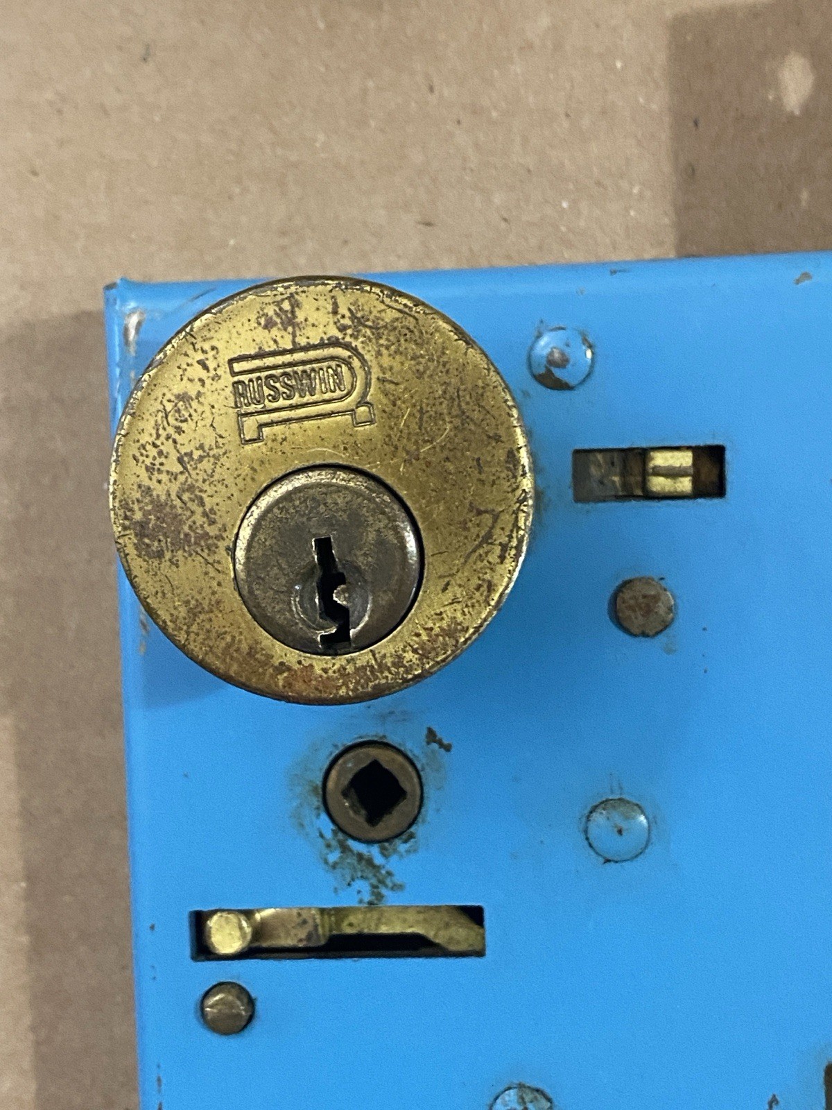 Vintage Brass Baldwin Entry Mortise Lock Set Springfield Estate Collection 1970s