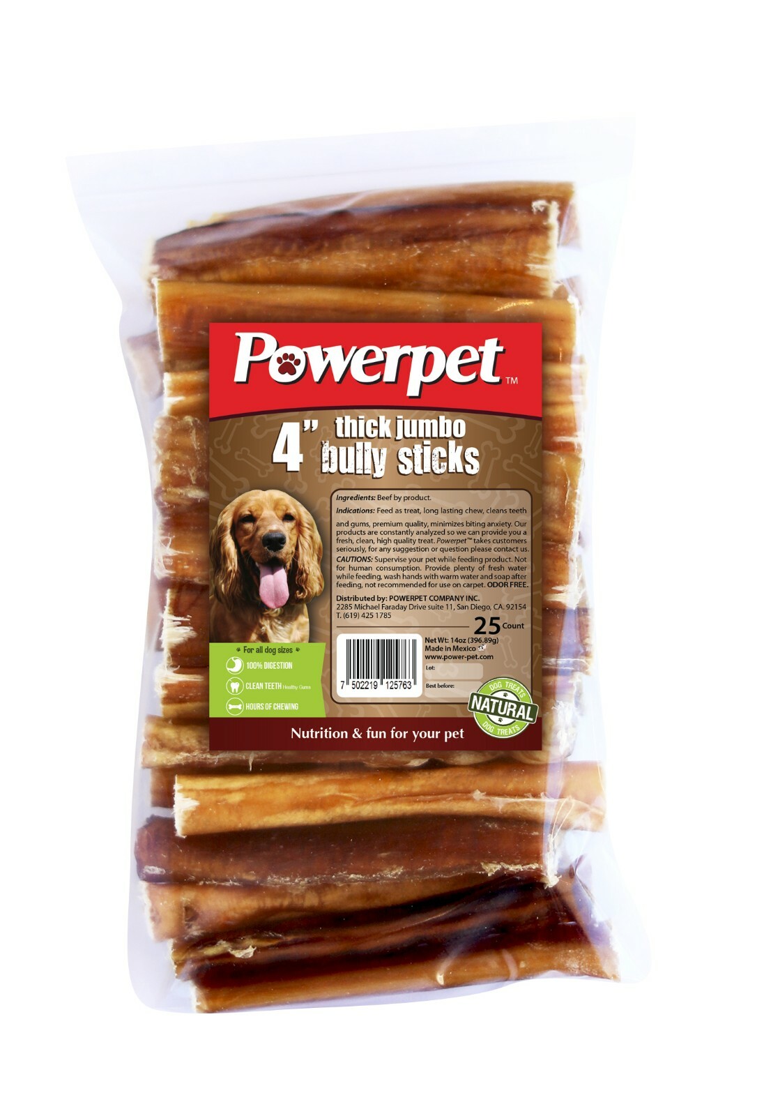 All Natural 4" Bully Jumbo Thick Sticks FDA & USDA APPROVED