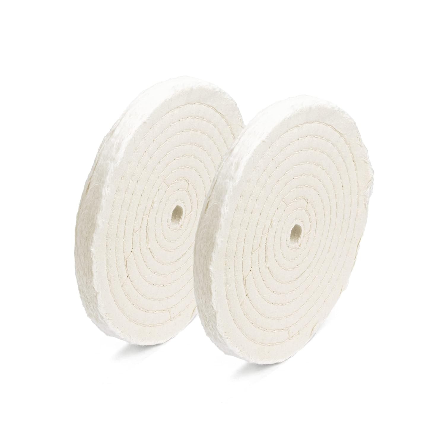 1 Pack 8Inch Buffing Polishing Wheel 50 Ply White 200mm 5/8 inch Arbor White