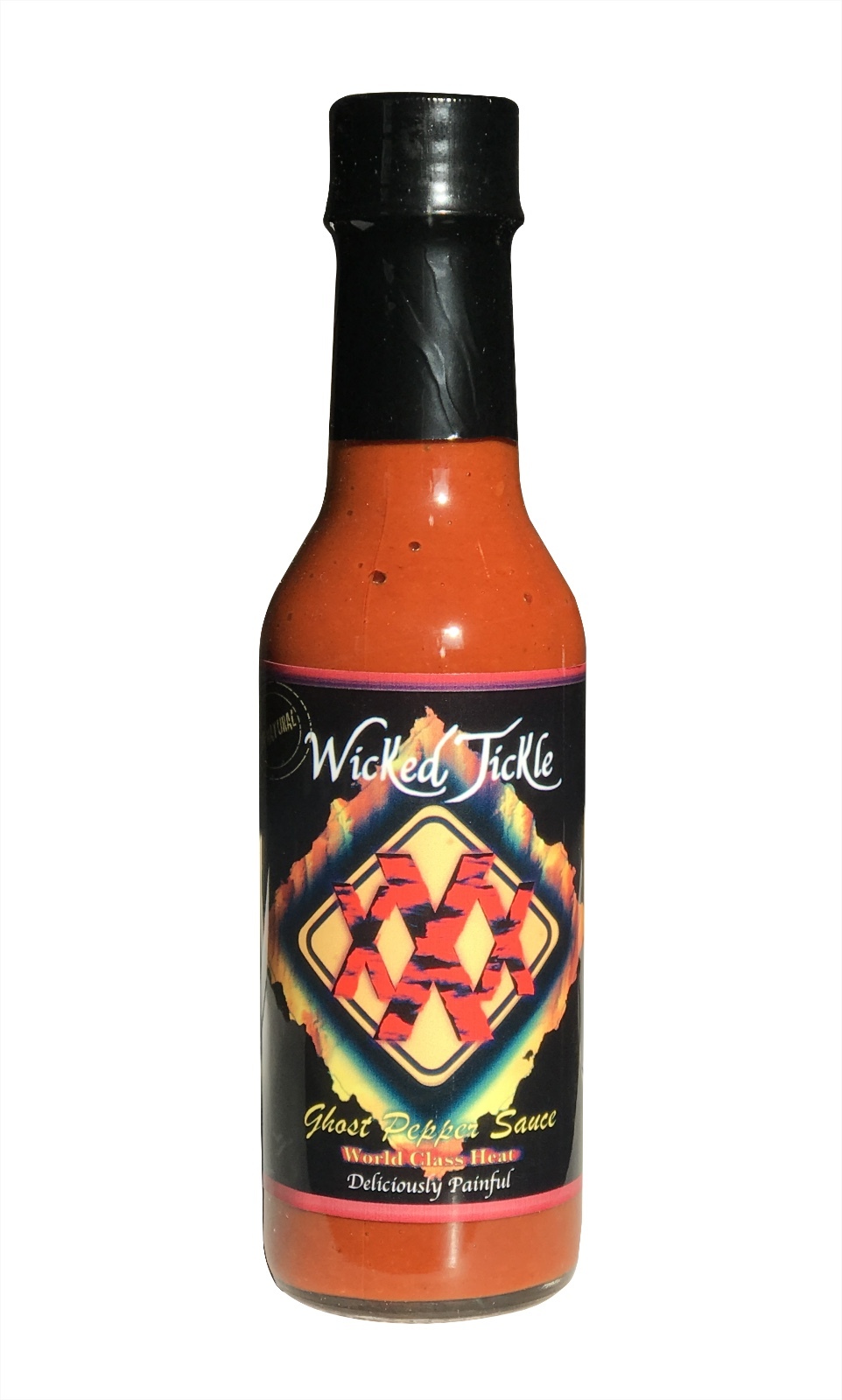 Ghost Pepper Hot Sauce Wicked Tickle XXX World's Hottest Chipotle Sauce Hottest