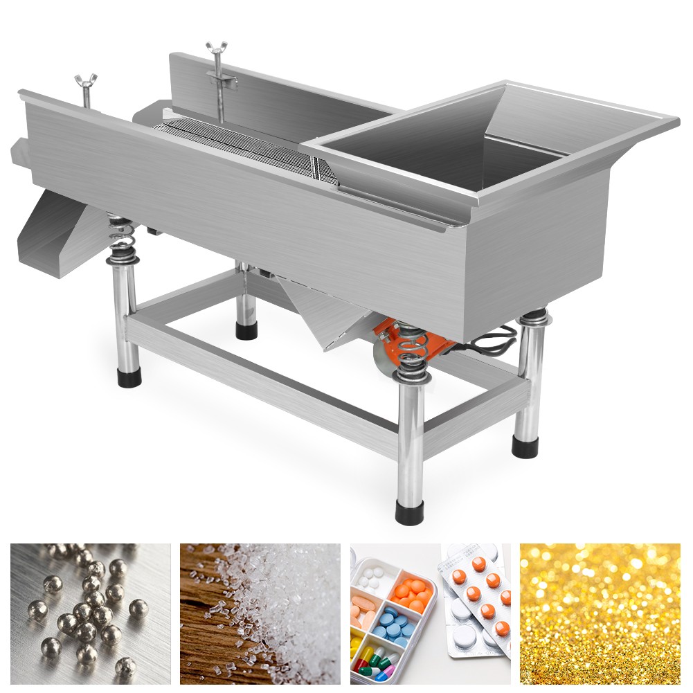 Commercial Vibrating Sifter 110V Shaker Wheat Screener Deck Screening Machine