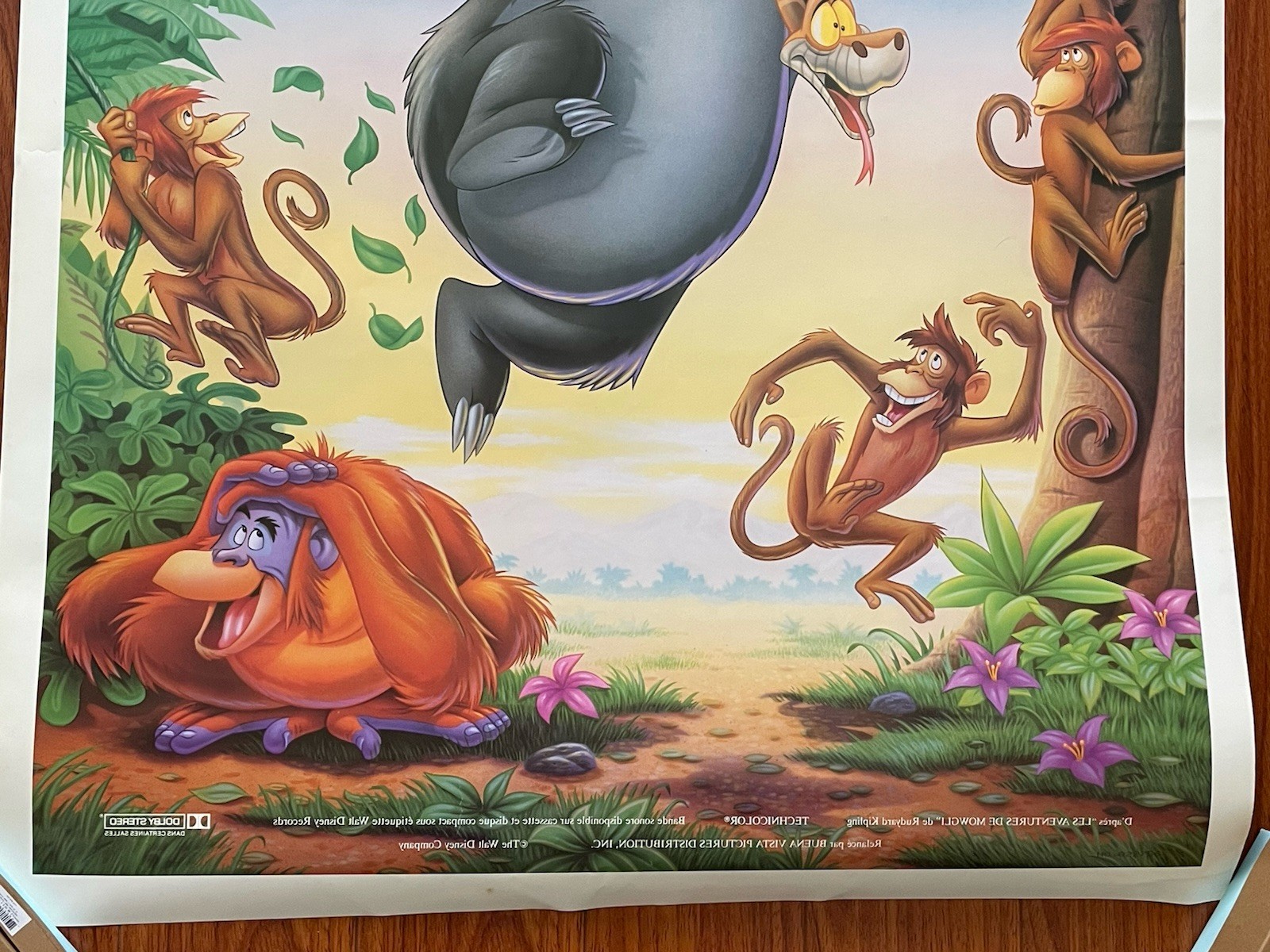 Disney THE JUNGLE BOOK French Original Movie Theater Poster 41”x 27”