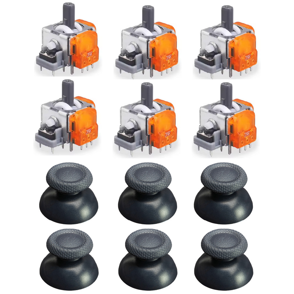 SOSS GAMING® TMR Joysticks UPGRADE Kit for PS5 Dualsense Controllers (6 Pack)