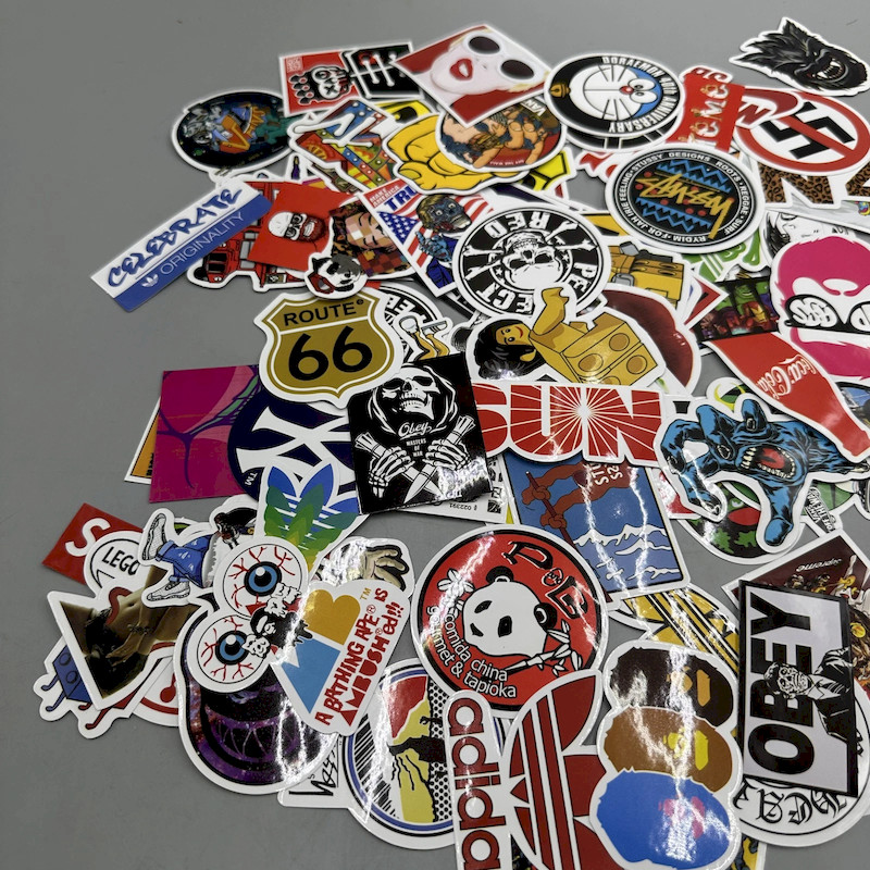 NEW 100 Skateboard Stickers Bomb Vinyl Laptop Luggage Decals Dope Sticker Lot US