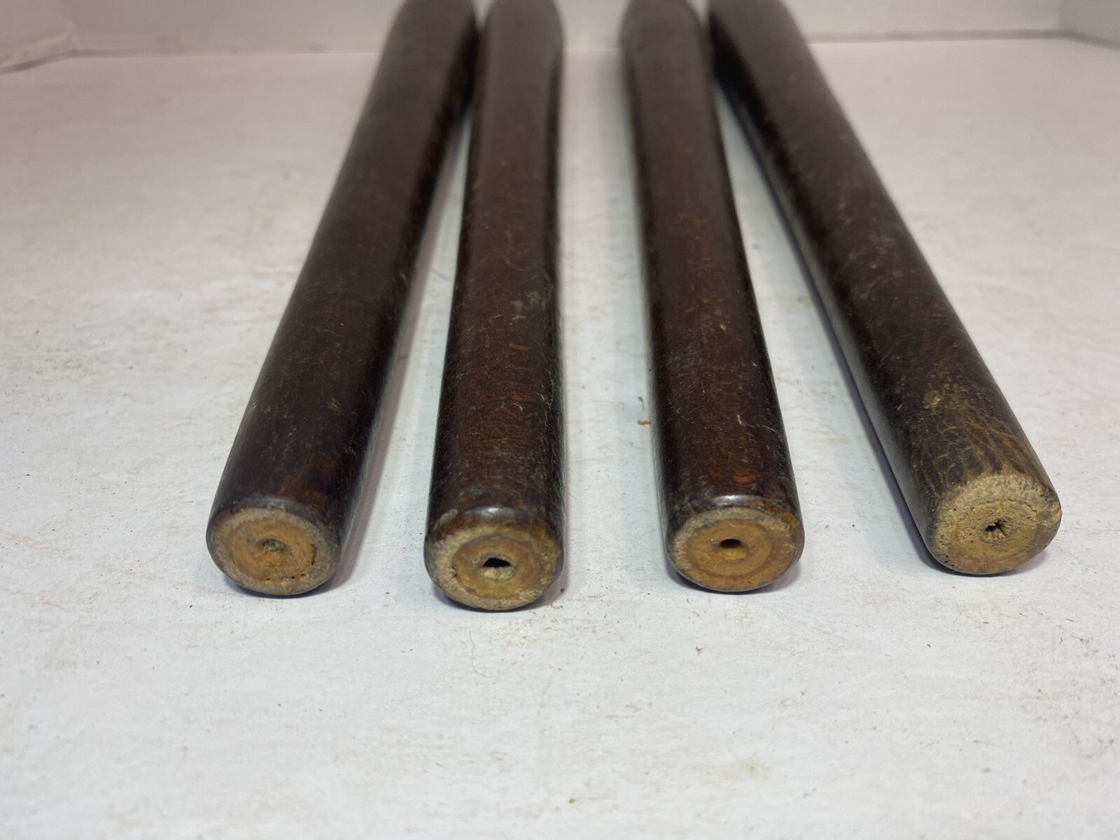 Vintage Set Of 4 Mid Century MCM 14” Wood Furniture Legs