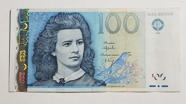 100 Krooni 1999 Estonia Banknote VF/FX