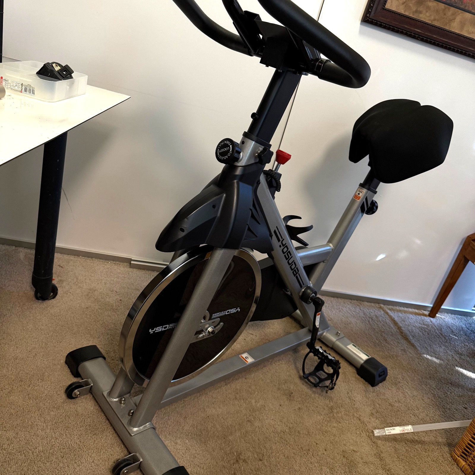 Yosuda L-001A Indoor Cycling Exercise, Bike 35lb Flywheel, Adjustable Resistance