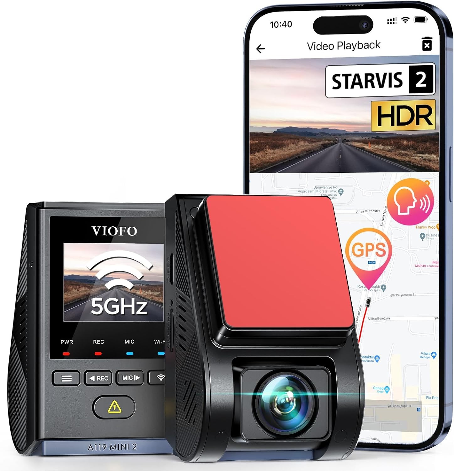 VIOFO A119 Mini 2, 2K Quad HD+ Car Dash Cam