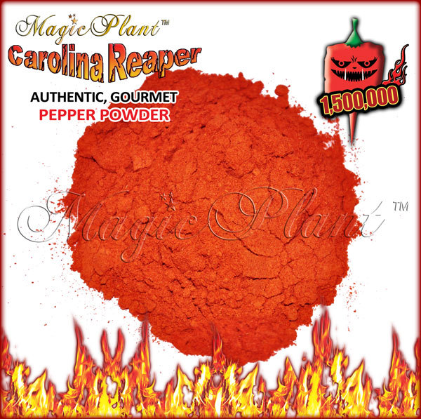Carolina Reaper Pepper Powder - Non-GMO Reaper World's Hottest Pepper (6 sizes)