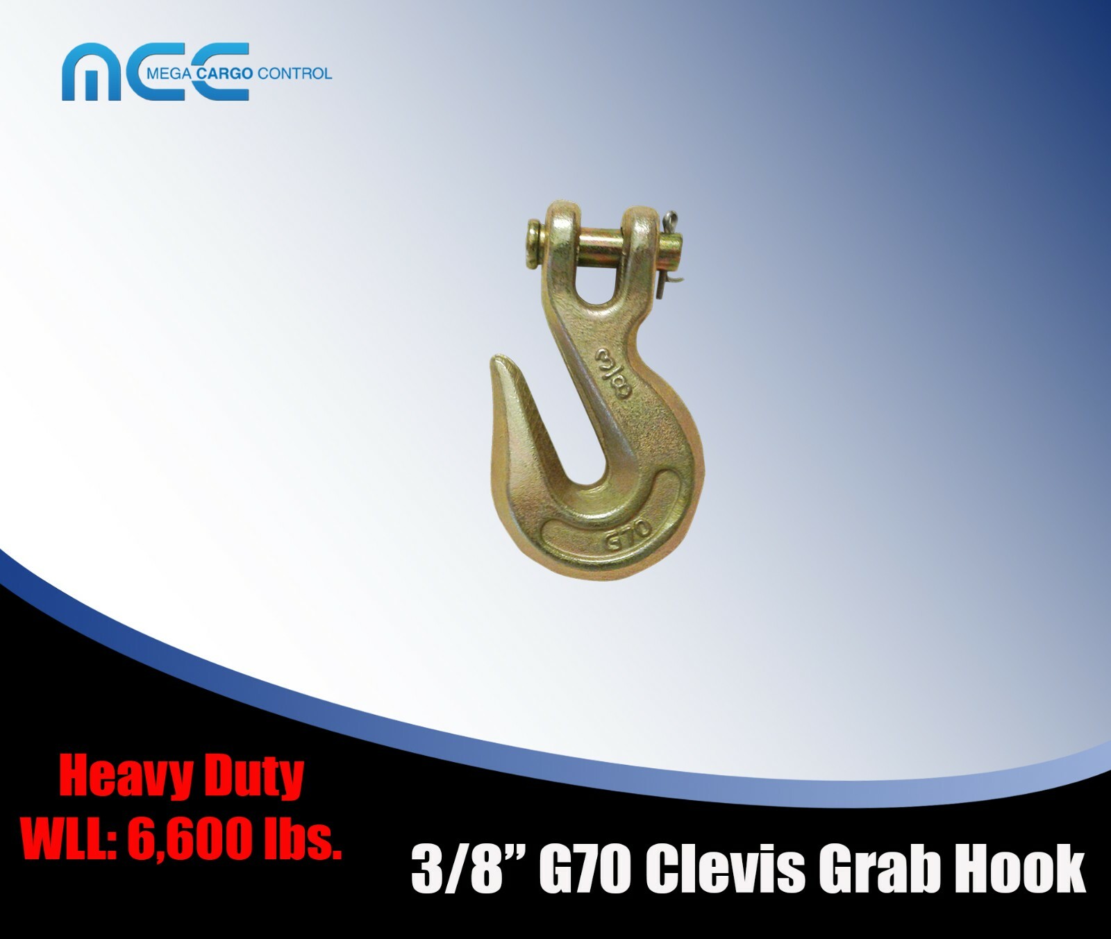G70 Heavy Duty Tow Chain Clevis Grab Hook for Flatbed Trailer Truck Transport