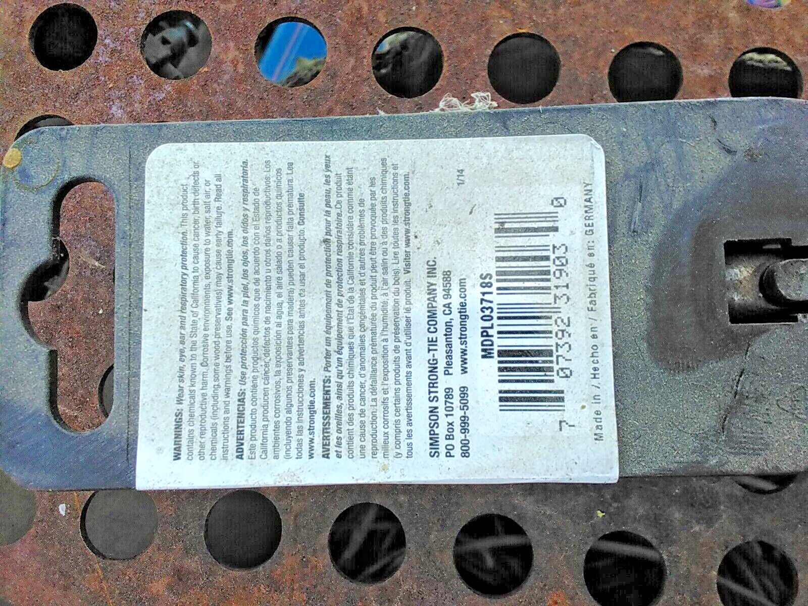 Simpson Strong-Tie MDPL03718 SDS Quad tip Carbide Bit 3/8" 16" 18" drill depth