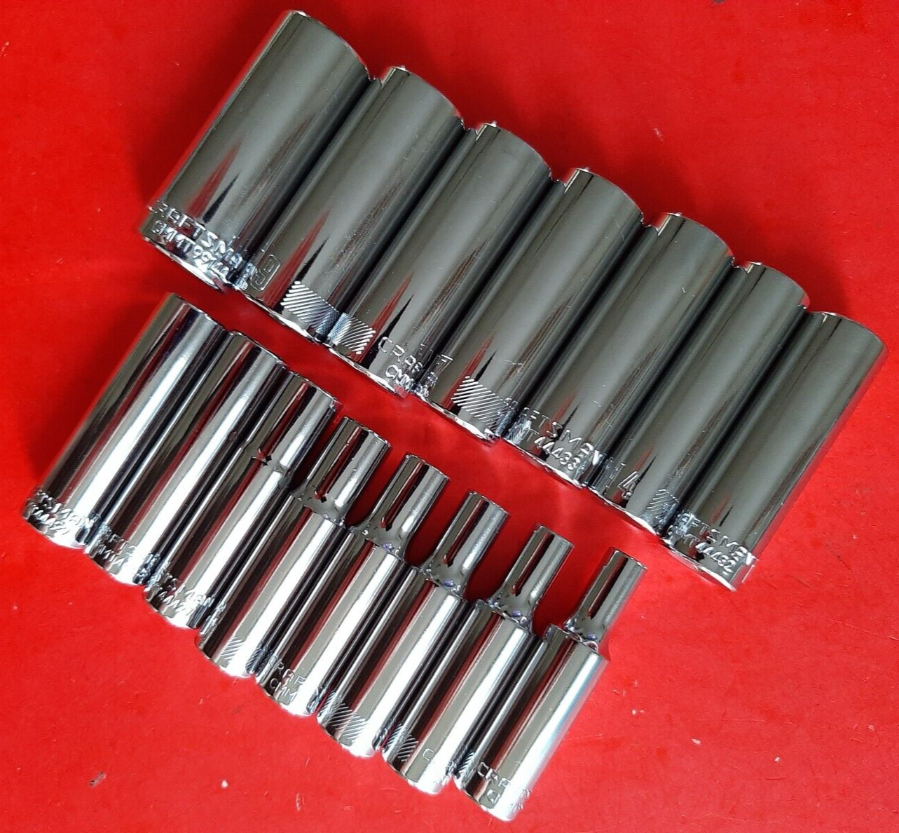 NEW Craftsman Tools 15 Piece Deep 3/8" METRIC MM 6 Point Socket Set 6-19mm +21mm