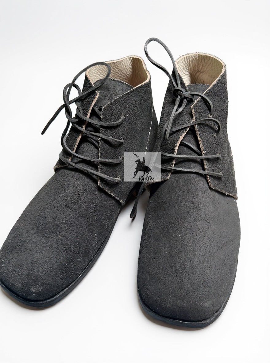 Handmade Civil War Brogan Rough Side With Heel Plate Us Size 5 to 15