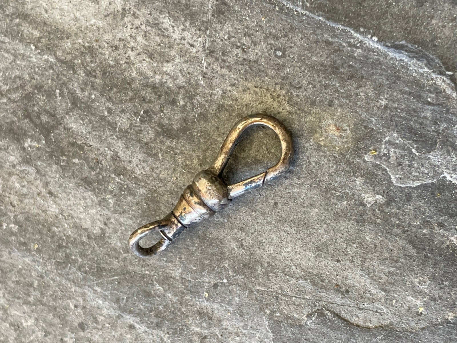 Harvest Repair Vintage Dog Clip Swivel Clasp Silver Tone for Pocket Watch Chain