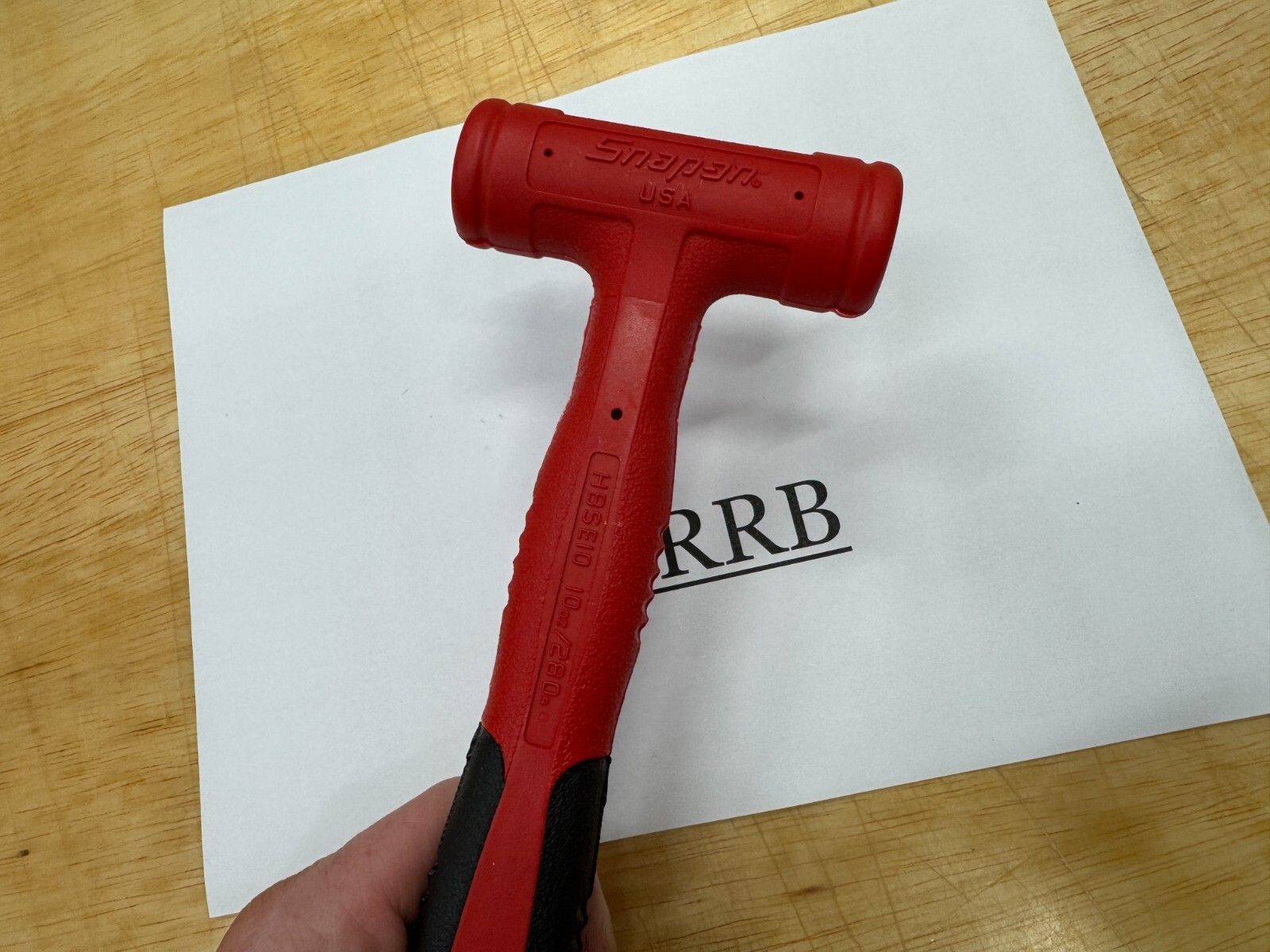 Snap-on Tools USA New Red Small 10oz Slimline SOFT FACE Dead Blow Hammer HBSE10