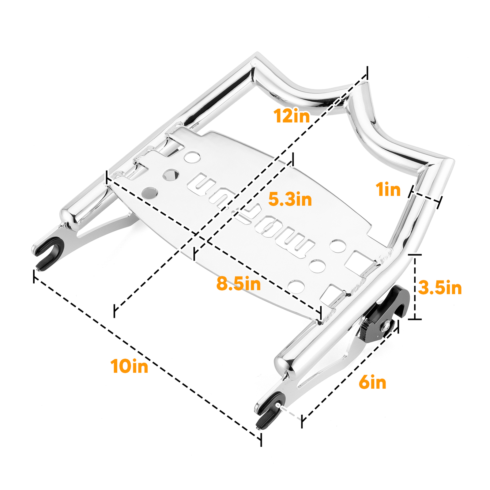 31" Backrest Sissy Bar/Luggage Rack For Harley Street Glide CVO Road Glide 09-25