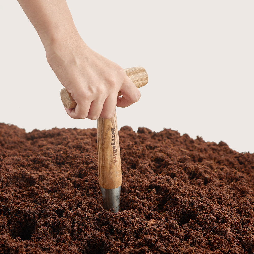 Berry&Bird Hand Dibber Garden Hole Punch Tool for Seeds Bulbs