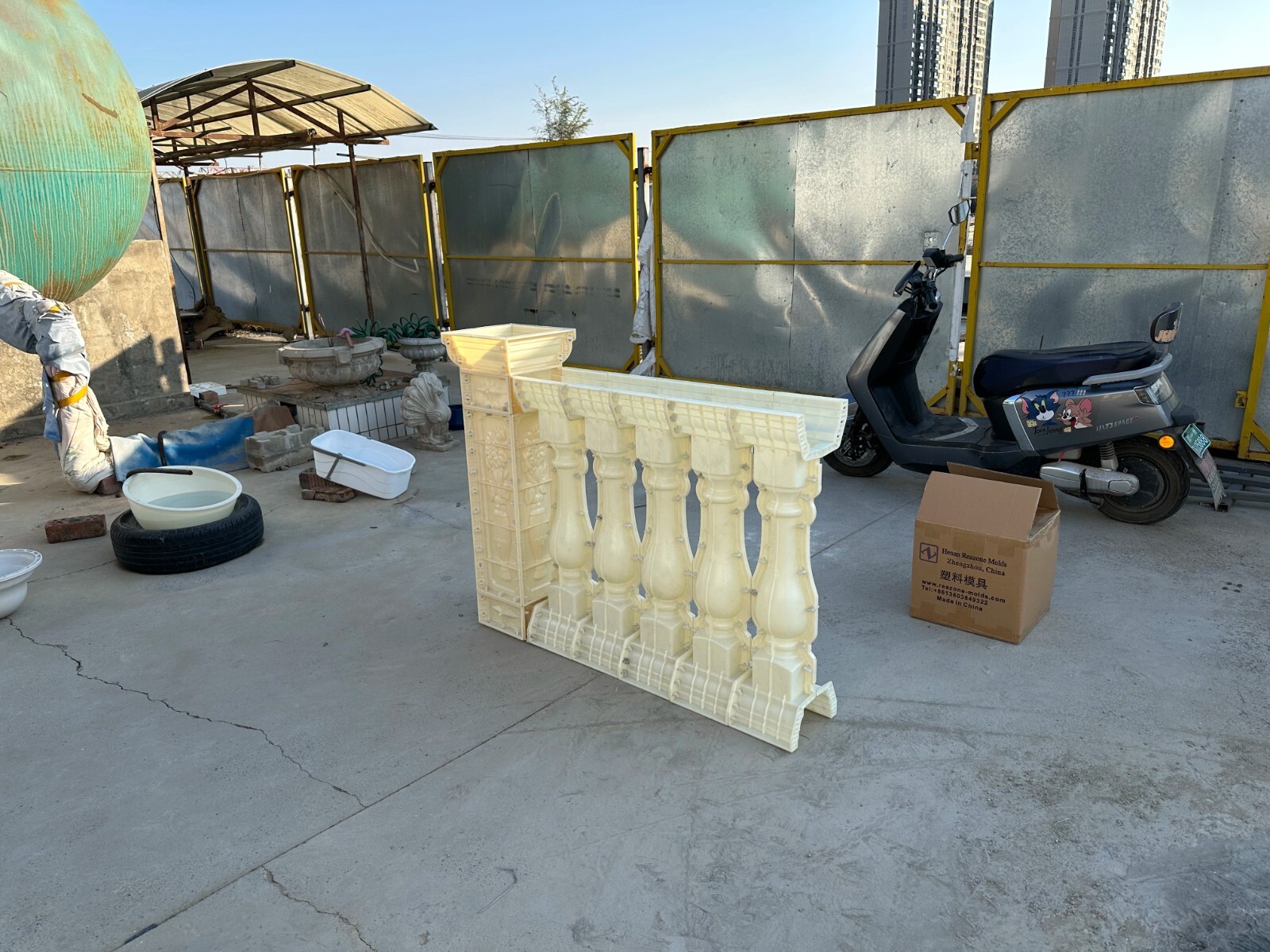 89cm roman column railing mold balcony guardrail vase handrail cement pillar fen